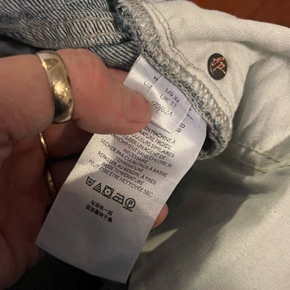 Free People patchwork jeans NWOT never worn - Picture 2 of 6